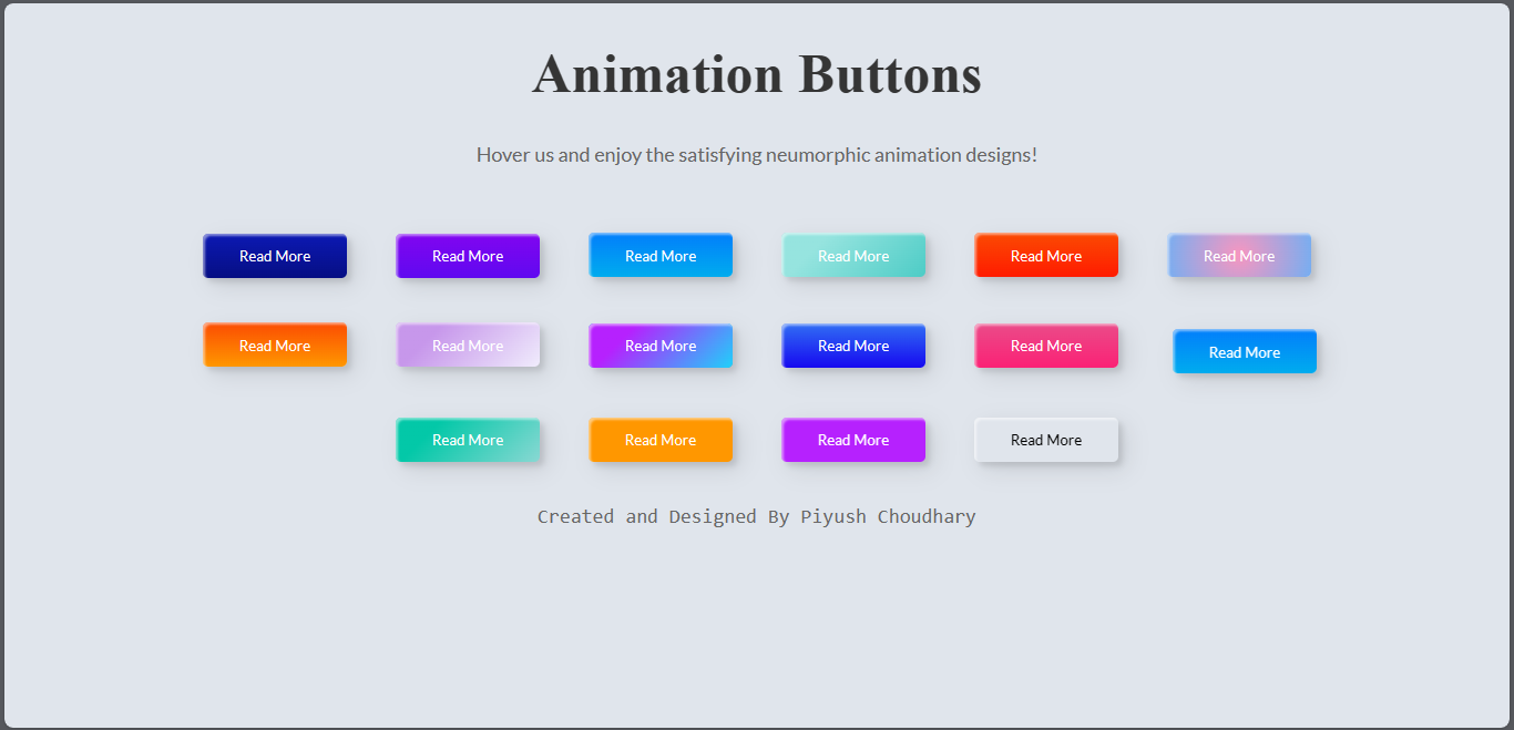 Animated Buttons